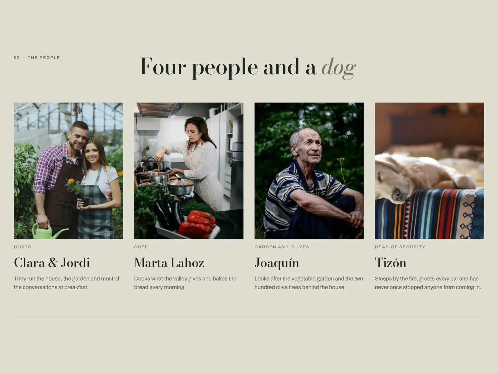 Our story · the people
