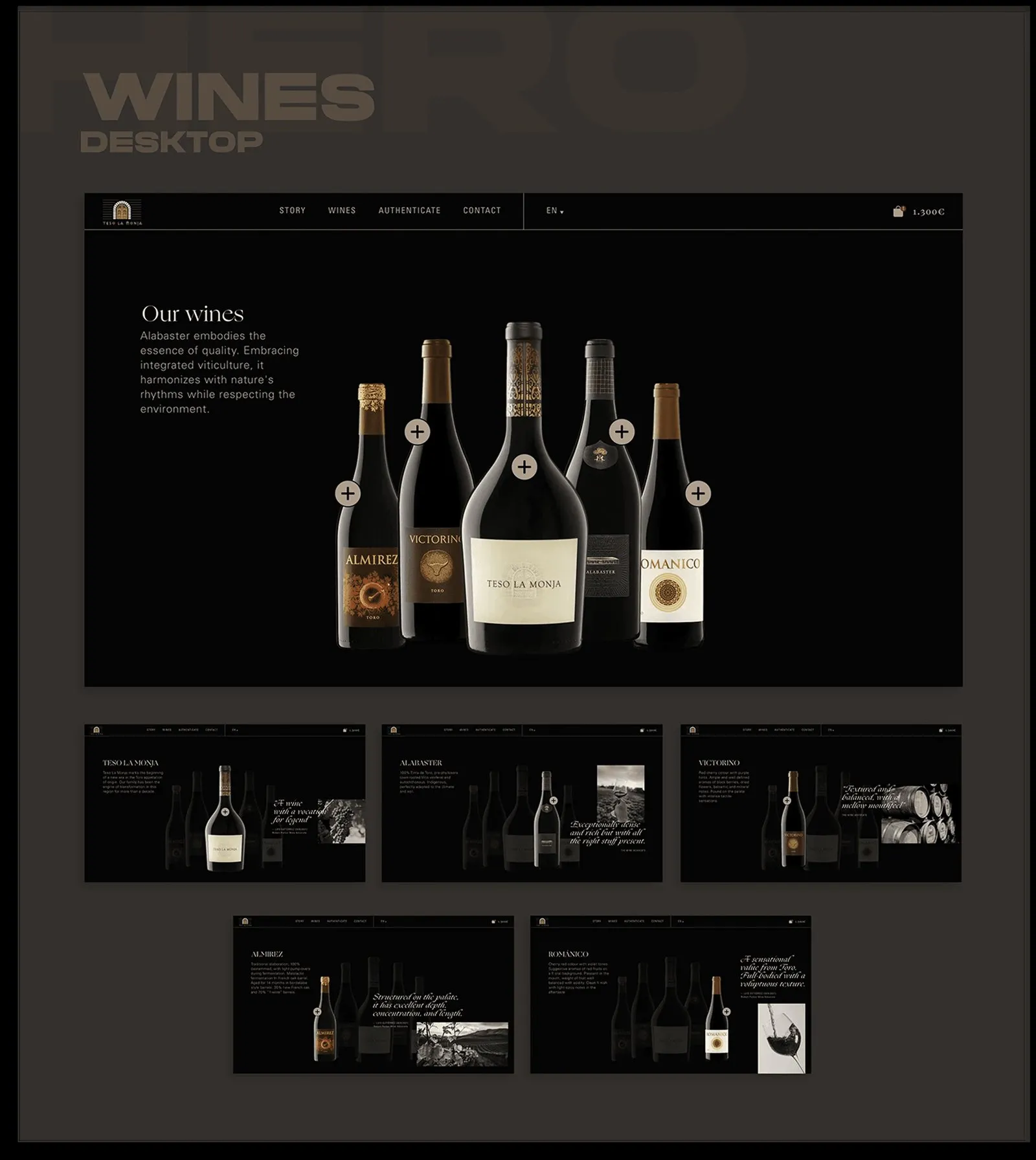 Listado de vinos de Teso La Monja, cada uno con su propia página